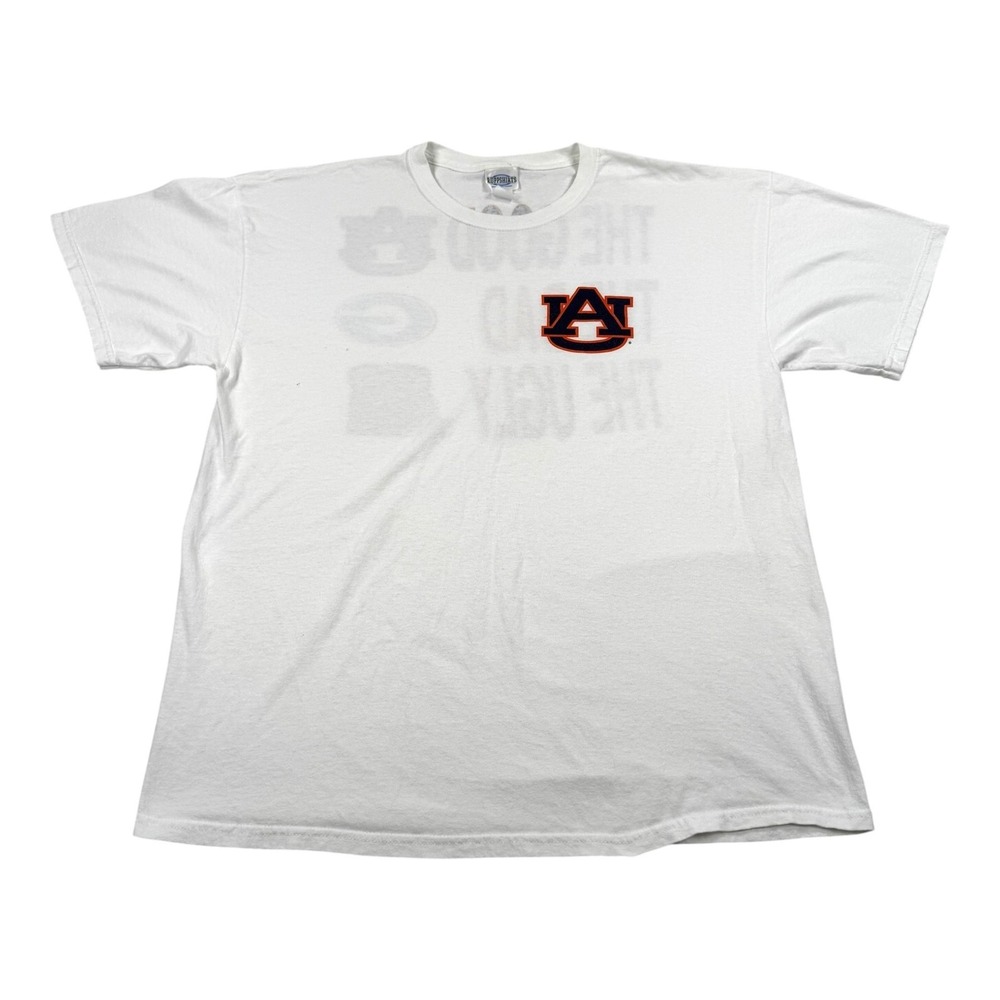 Vintage Auburn Tigers Shirt Mens Large White NCAA Football RUPPSHIRTS 1993
